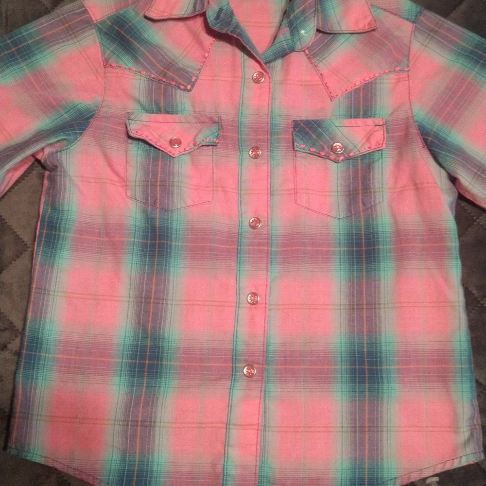 Girls Wrangler button up S(5-6)